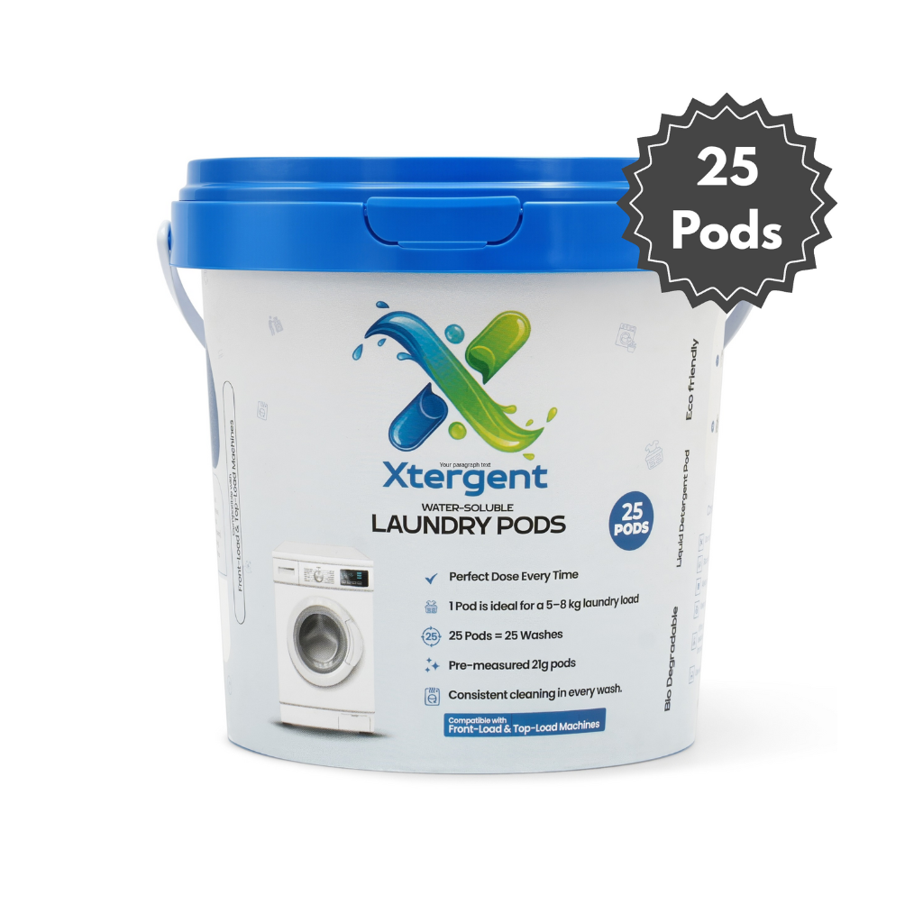 Xtergent Laundry Pods| Water-Soluble Detergent Pods for Washing Machine