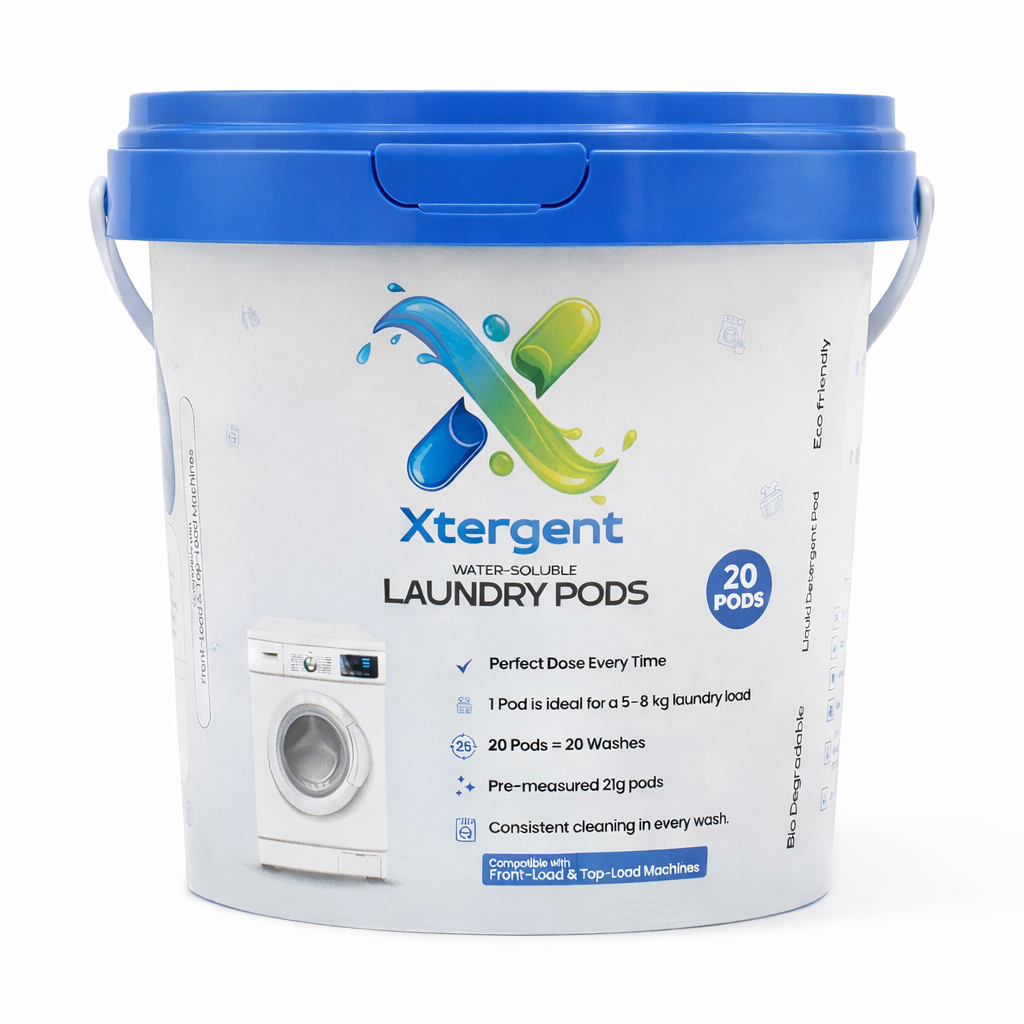 Xtergent 6-in-1 Laundry Pods – Top & Front Load