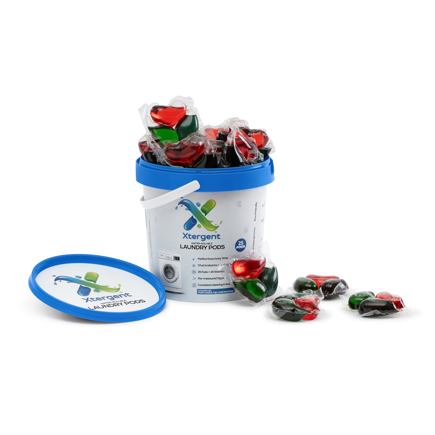 Xtergent Laundry Pods| Water-Soluble Detergent Pods for Washing Machine