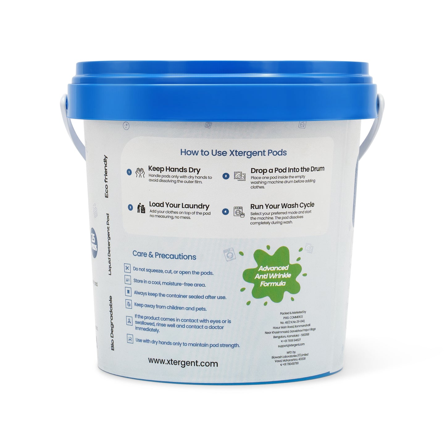 Xtergent Laundry Pods| Water-Soluble Detergent Pods for Washing Machine