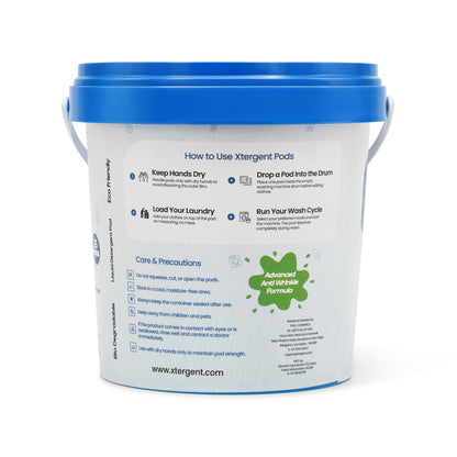 Xtergent Laundry Pods 25 Count | Water-Soluble Detergent Pods for Washing Machine