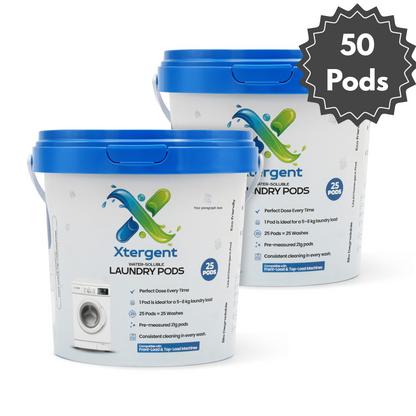 Xtergent Laundry Pods| Water-Soluble Detergent Pods for Washing Machine